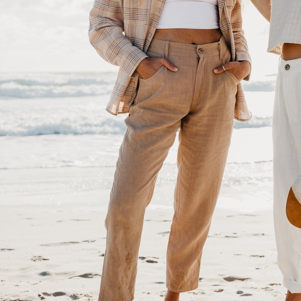 Ottway The Label | Miller Textured Linen Pants Large